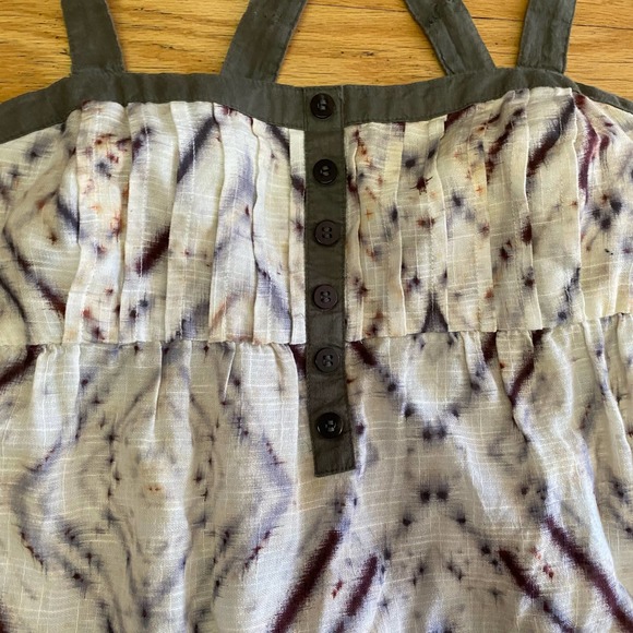Anthropologie Eloise Batik Diamond Sunny Forecast Slip Dress Coastal Granola C… - Picture 4 of 7